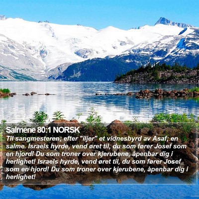 Salmene 80:1 NORSK Bible Verse Image