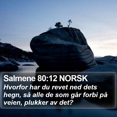 Salmene 80:12 NORSK Bible Verse Image
