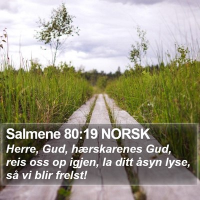 Salmene 80:19 NORSK Bible Verse Image