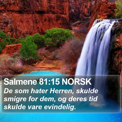 Salmene 81:15 NORSK Bible Verse Image