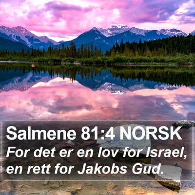 Salmene 81:4 NORSK Bible Verse Image
