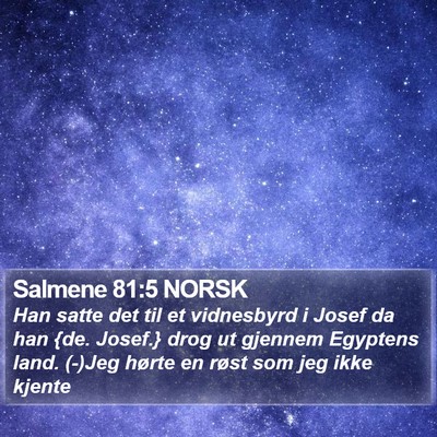 Salmene 81:5 NORSK Bible Verse Image