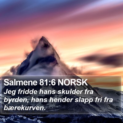 Salmene 81:6 NORSK Bible Verse Image