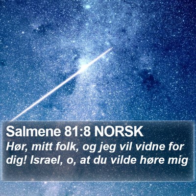 Salmene 81:8 NORSK Bible Verse Image