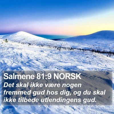 Salmene 81:9 NORSK Bible Verse Image