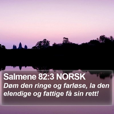 Salmene 82:3 NORSK Bible Verse Image