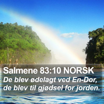 Salmene 83:10 NORSK Bible Verse Image