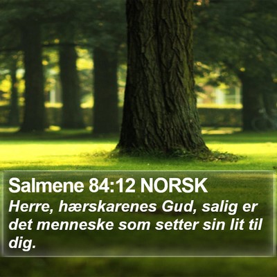 Salmene 84:12 NORSK Bible Verse Image