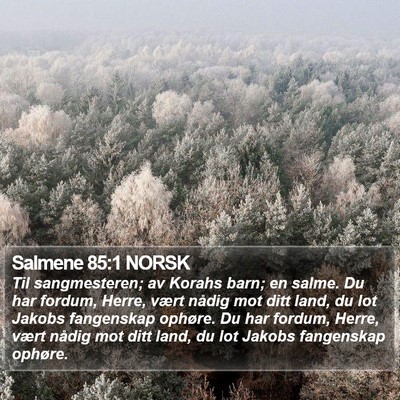 Salmene 85:1 NORSK Bible Verse Image