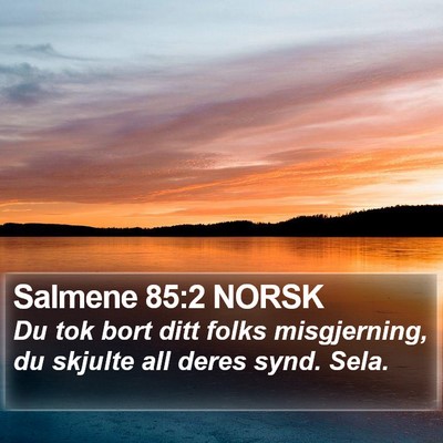Salmene 85:2 NORSK Bible Verse Image