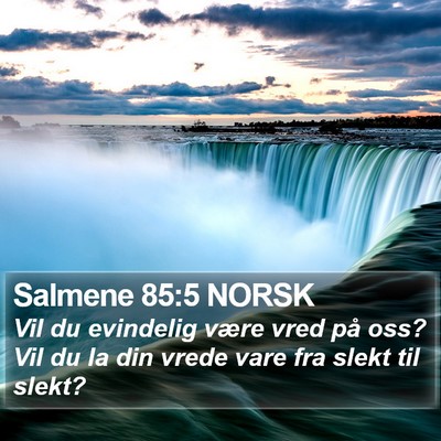 Salmene 85:5 NORSK Bible Verse Image