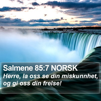 Salmene 85:7 NORSK Bible Verse Image