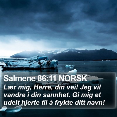 Salmene 86:11 NORSK Bible Verse Image