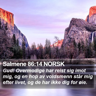 Salmene 86:14 NORSK Bible Verse Image