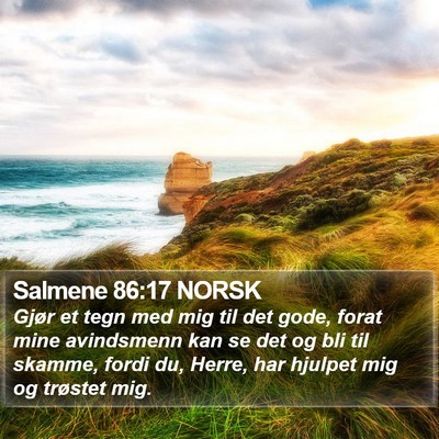 Salmene 86:17 NORSK Bible Verse Image