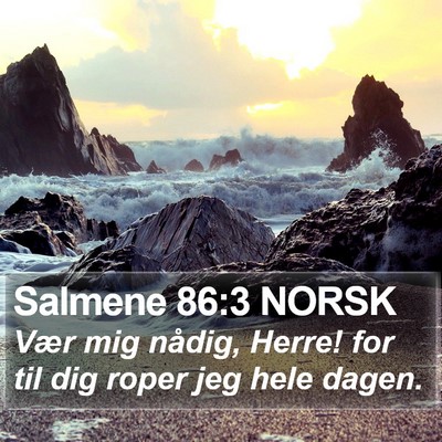 Salmene 86:3 NORSK Bible Verse Image