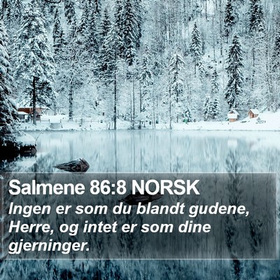 Salmene 86:8 NORSK Bible Verse Image