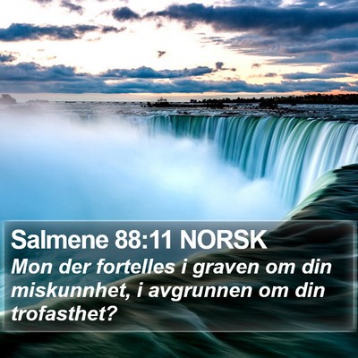 Salmene 88:11 NORSK Bible Verse Image