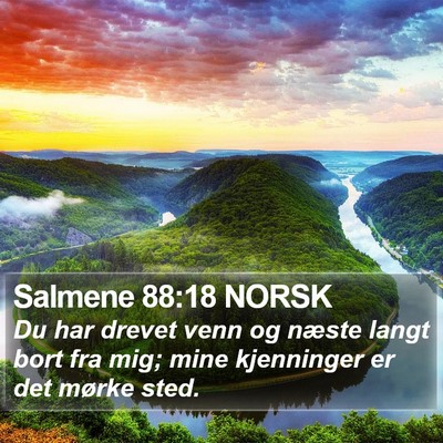 Salmene 88:18 NORSK Bible Verse Image