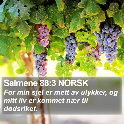 Salmene 88:3 NORSK Bible Verse Image