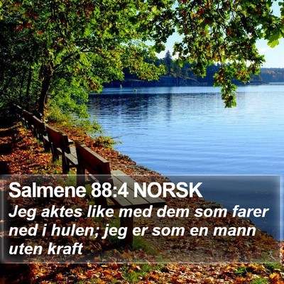 Salmene 88:4 NORSK Bible Verse Image