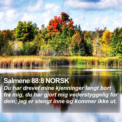 Salmene 88:8 NORSK Bible Verse Image
