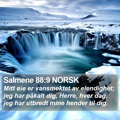 Salmene 88:9 NORSK Bible Verse Image