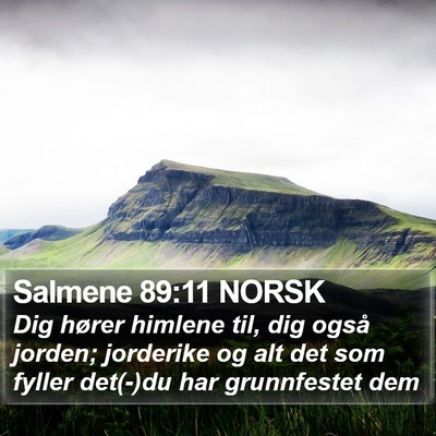 Salmene 89:11 NORSK Bible Verse Image