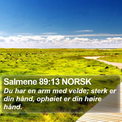 Salmene 89:13 NORSK Bible Verse Image