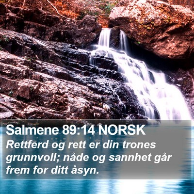 Salmene 89:14 NORSK Bible Verse Image