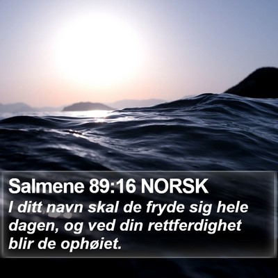 Salmene 89:16 NORSK Bible Verse Image
