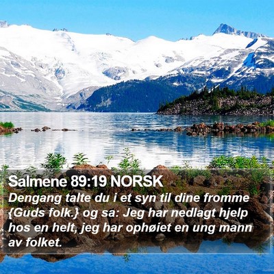 Salmene 89:19 NORSK Bible Verse Image