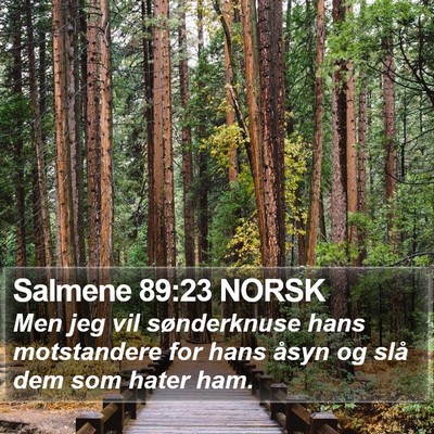 Salmene 89:23 NORSK Bible Verse Image