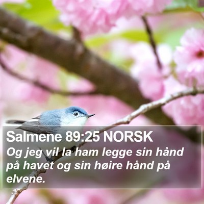 Salmene 89:25 NORSK Bible Verse Image