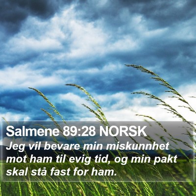 Salmene 89:28 NORSK Bible Verse Image