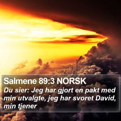 Salmene 89:3 NORSK Bible Verse Image