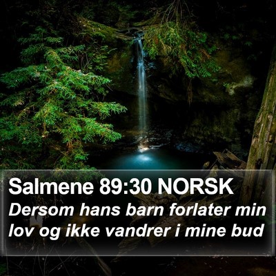 Salmene 89:30 NORSK Bible Verse Image
