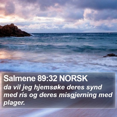 Salmene 89:32 NORSK Bible Verse Image