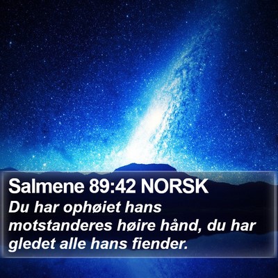 Salmene 89:42 NORSK Bible Verse Image
