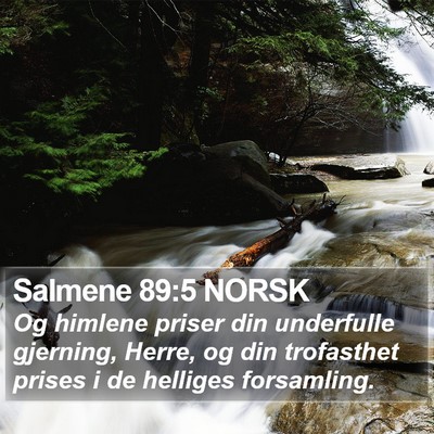 Salmene 89:5 NORSK Bible Verse Image