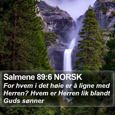 Salmene 89:6 NORSK Bible Verse Image