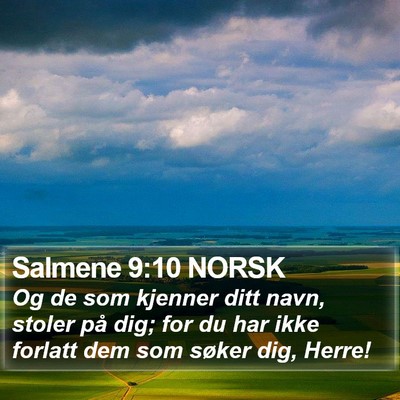 Salmene 9:10 NORSK Bible Verse Image