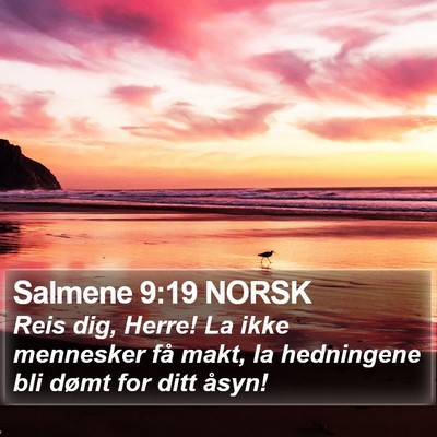 Salmene 9:19 NORSK Bible Verse Image
