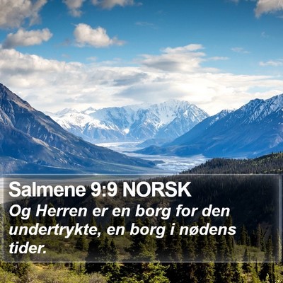 Salmene 9:9 NORSK Bible Verse Image