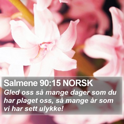 Salmene 90:15 NORSK Bible Verse Image
