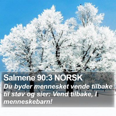Salmene 90:3 NORSK Bible Verse Image