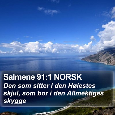 Salmene 91:1 NORSK Bible Verse Image