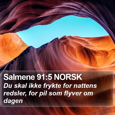 Salmene 91:5 NORSK Bible Verse Image