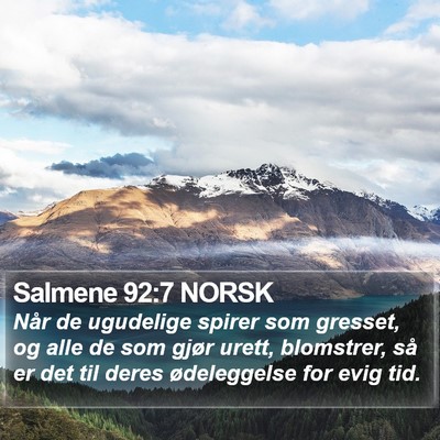 Salmene 92:7 NORSK Bible Verse Image