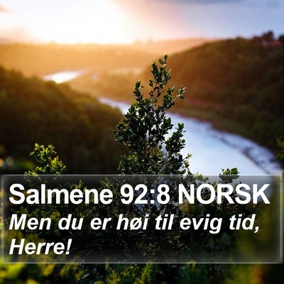 Salmene 92:8 NORSK Bible Verse Image